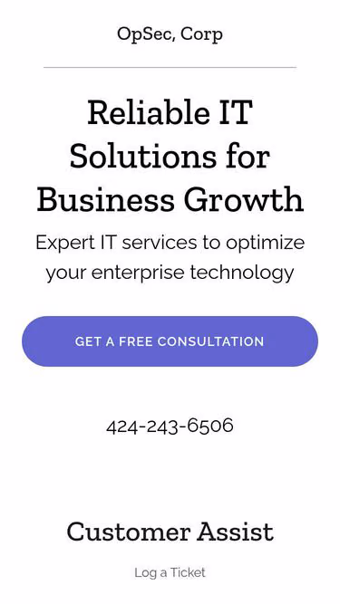 Screenshot of opsec.biz