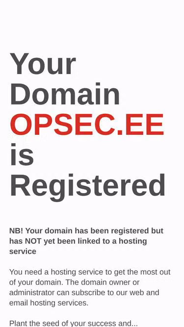 Screenshot of opsec.ee