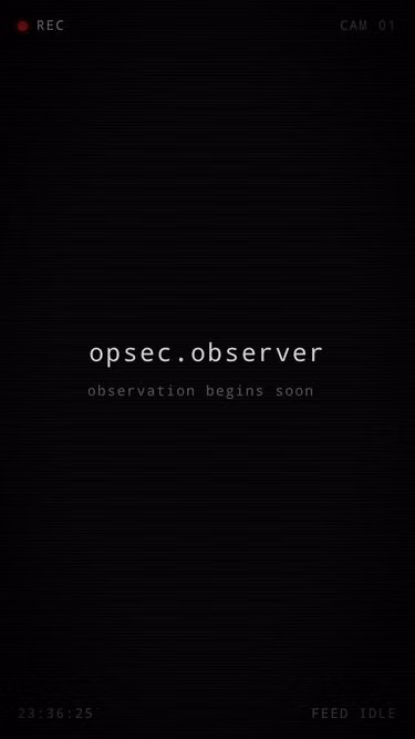 Screenshot of opsec.observer