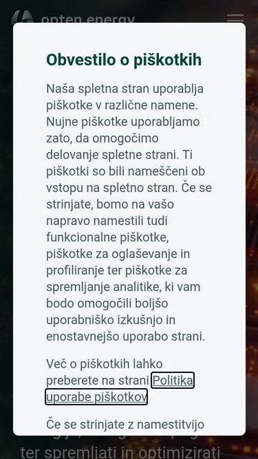 Screenshot of opten.si