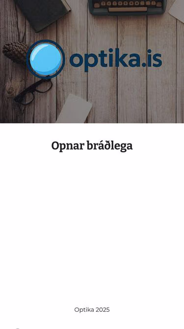 Screenshot of optika.is