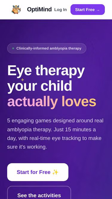 Screenshot of optimind.co.in