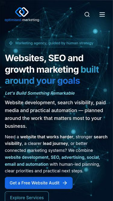 Screenshot of optimised.marketing