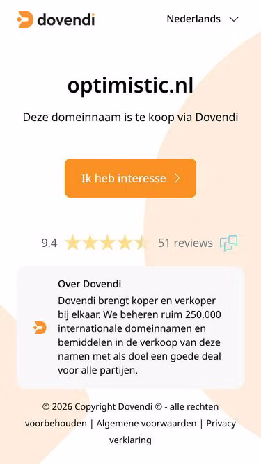 Screenshot of optimistic.nl