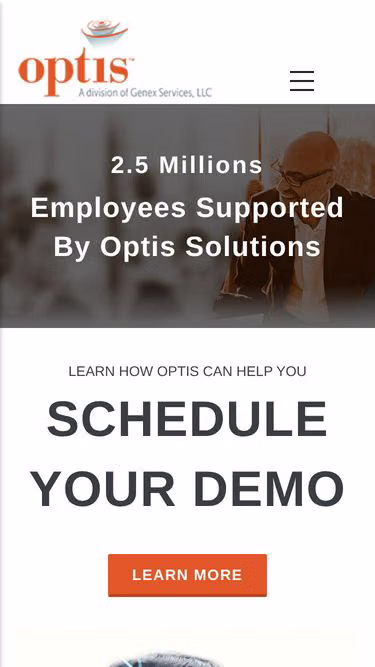 Screenshot of optis.com