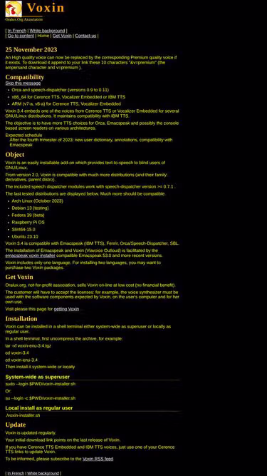 Screenshot of oralux.net