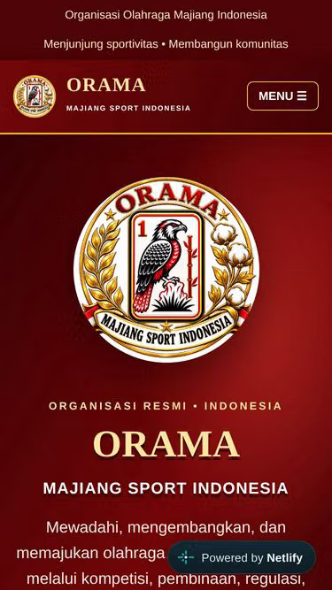 Screenshot of orama.or.id