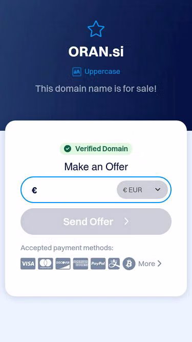 Screenshot of oran.si