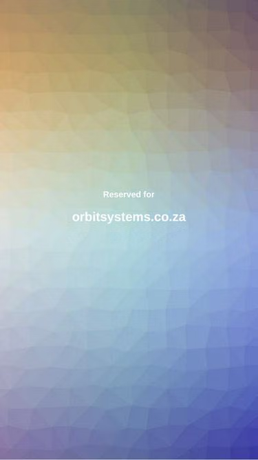 Screenshot of orbitsystems.co.za
