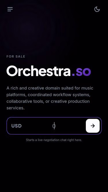 Screenshot of orchestra.so