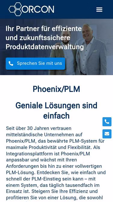 Screenshot of orcon.de