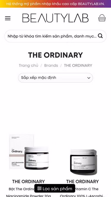 Screenshot of ordinary.vn