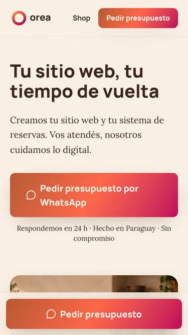 Screenshot of orea.com.py