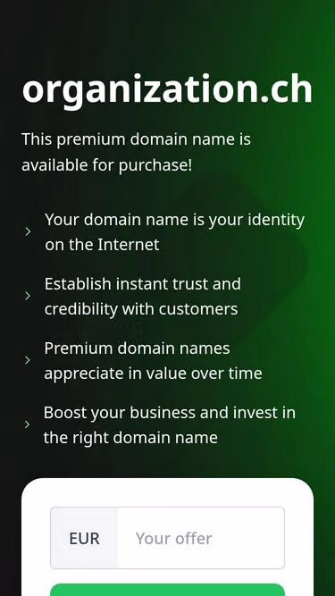 Screenshot of organization.ch