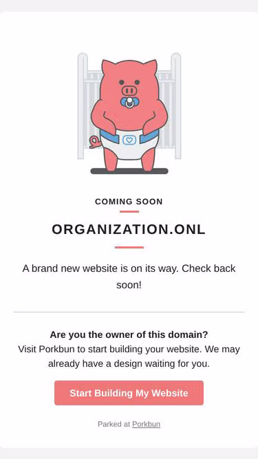 Screenshot of organization.onl