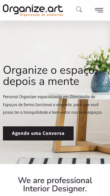 Screenshot of organize.art.br