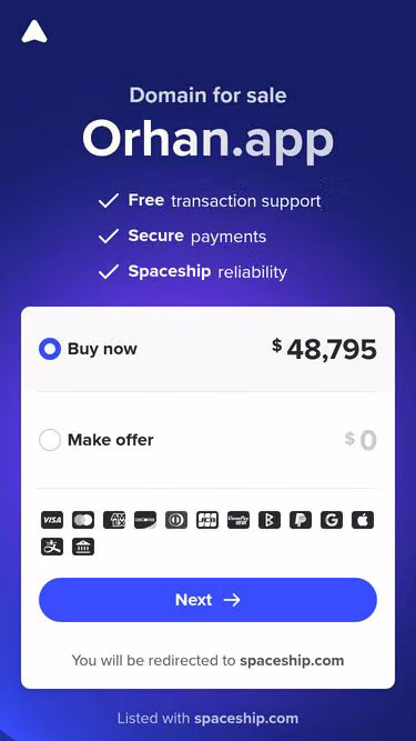 Screenshot of orhan.app