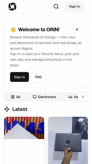 Screenshot of orin.ng