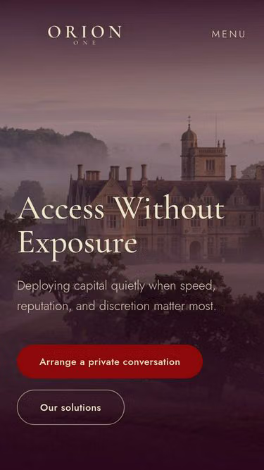 Screenshot of orionone.us