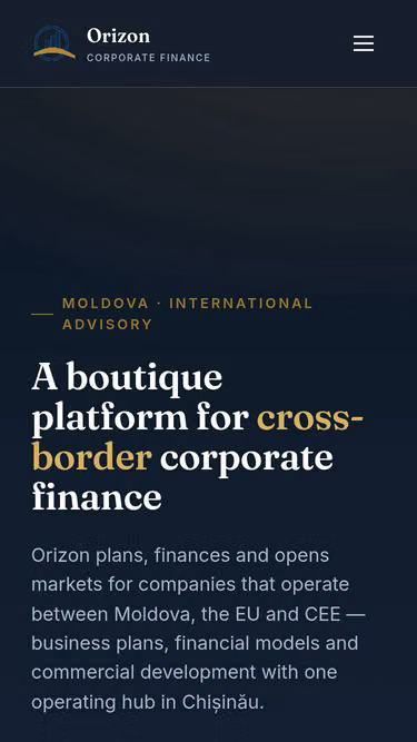 Screenshot of orizon.md
