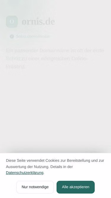Screenshot of ornis.de
