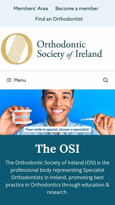 Screenshot of orthodontist.ie