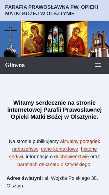 Screenshot of orthodox.olsztyn.pl