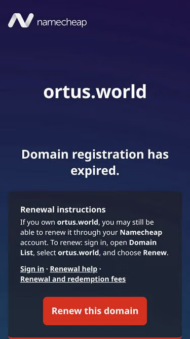 Screenshot of ortus.world