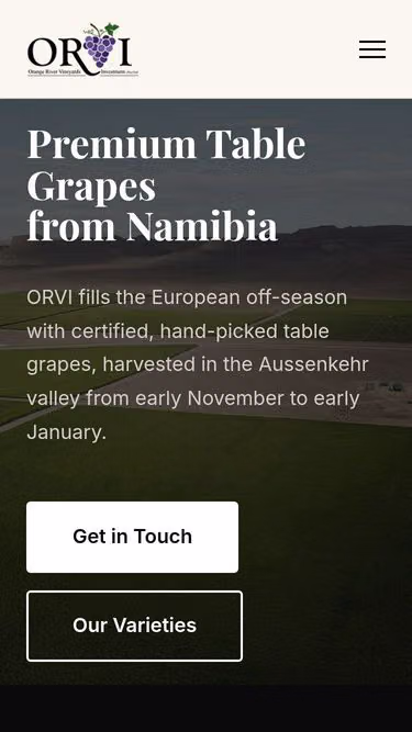 Screenshot of orvi.farm