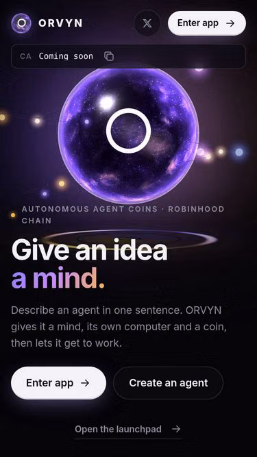Screenshot of orvyn.life