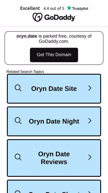 Screenshot of oryn.date