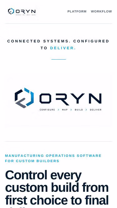 Screenshot of oryn.team