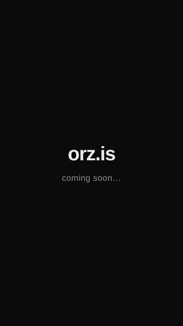 Screenshot of orz.is