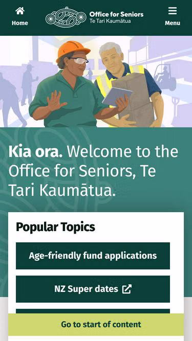 Screenshot of osc.govt.nz