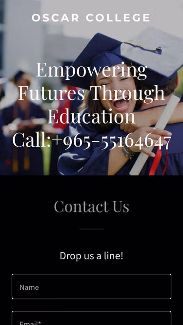 Screenshot of oscar.college