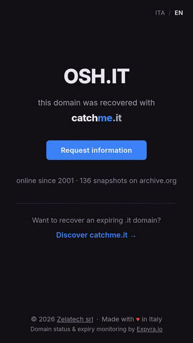 Screenshot of osh.it