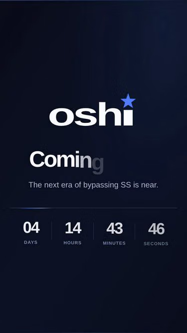 Screenshot of oshi.rip