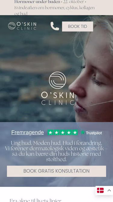 Screenshot of oskin.dk