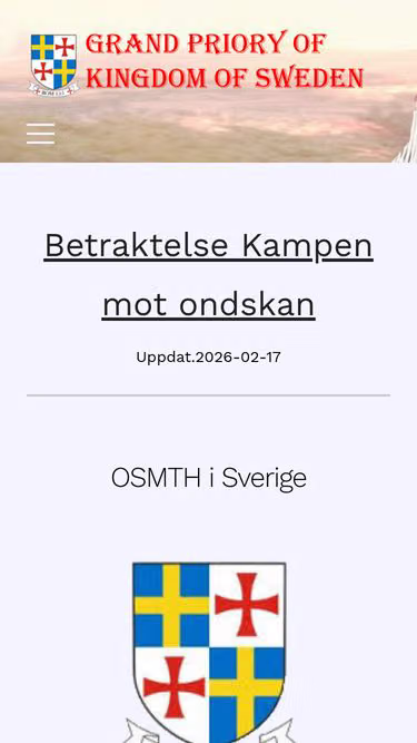 Screenshot of osmth.se