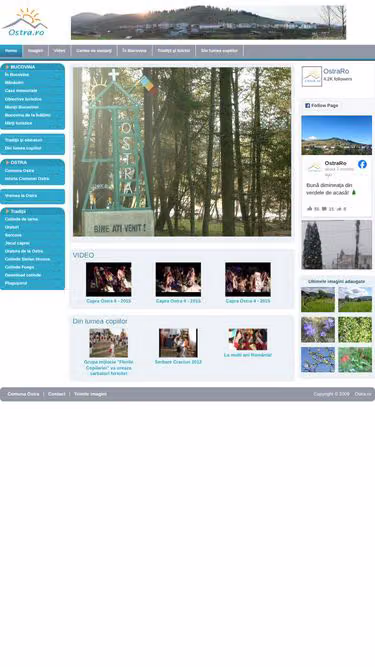 Screenshot of ostra.ro
