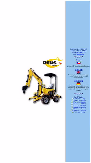 Screenshot of otas.cz