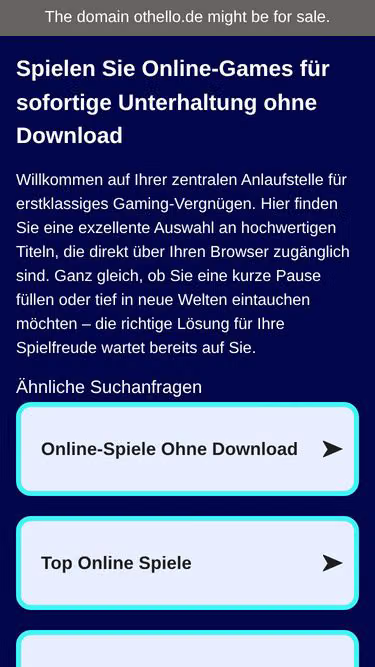 Screenshot of othello.de