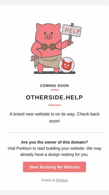 Screenshot of otherside.help