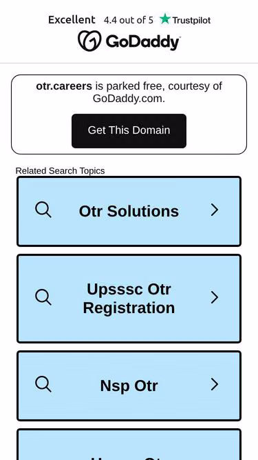 Screenshot of otr.careers