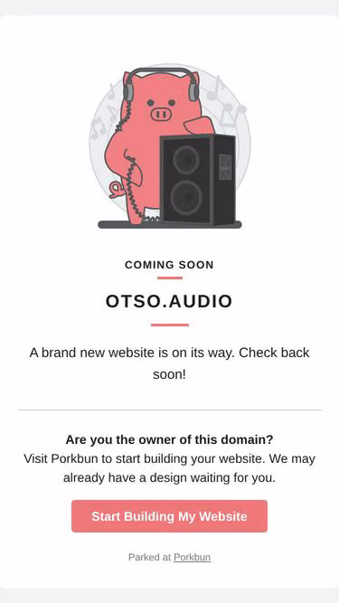 Screenshot of otso.audio