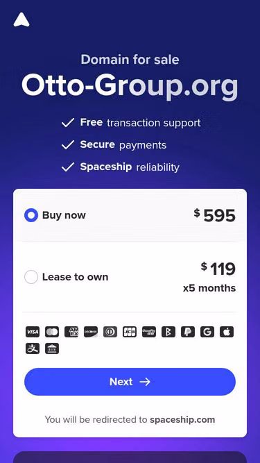 Screenshot of otto-group.org
