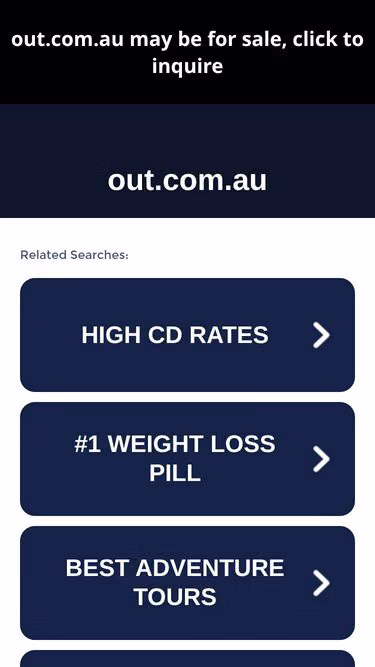 Screenshot of out.com.au