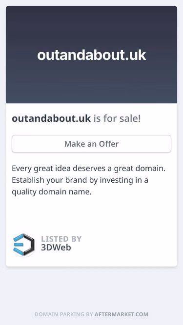 Screenshot of outandabout.uk