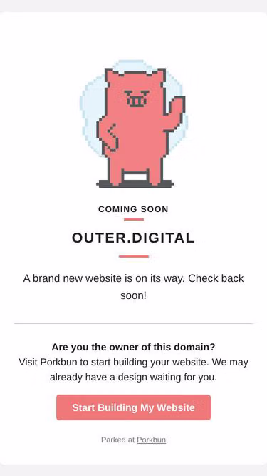 Screenshot of outer.digital