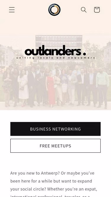 Screenshot of outlanders.be
